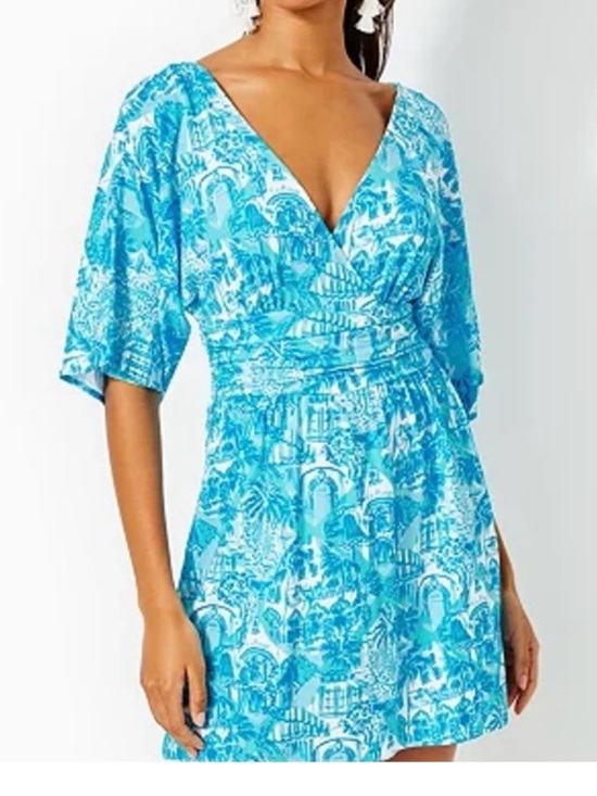 Lilly Pulitzer Dresses & Skirts - Palm Beach Blue Parigi Skirted Romper